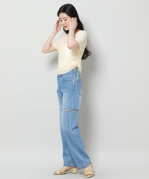 3.3 Field Trip （3.3フィールドトリップ）の「3.3 Field Trip／ハナジャガードT 2961564（Tシャツ/カットソー・レディース・ブルー/ブラック/アイボリー・FREE）」の17枚目の写真