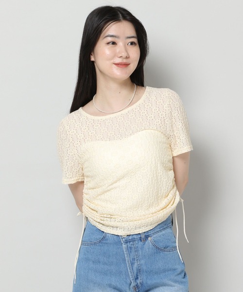 3.3 Field Trip （3.3フィールドトリップ）の「3.3 Field Trip／ハナジャガードT 2961564（Tシャツ/カットソー・レディース・ブルー/ブラック/アイボリー・FREE）」の22枚目の写真