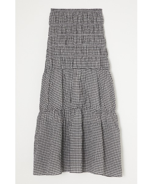 MOUSSY（マウジー）の「SHIRRING スカート（スカート・レディース・グリーン/ブラック・1/2）」の3枚目の写真