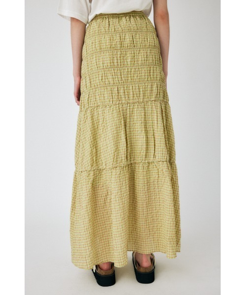 MOUSSY（マウジー）の「SHIRRING スカート（スカート・レディース・グリーン/ブラック・1/2）」の7枚目の写真