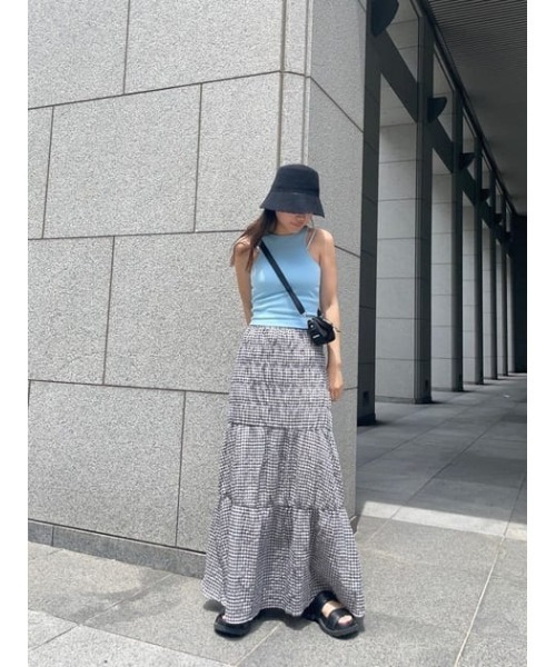 MOUSSY（マウジー）の「SHIRRING スカート（スカート）」 - WEAR