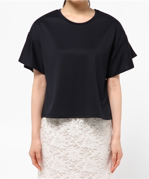 SENSE OF PLACE by URBAN RESEARCH(センスオブプレイスバイアーバンリサーチ)の「フレアスリーブTシャツ(Tシャツ/カットソー・レディース・ホワイト/ブラック/ブルー/ネイビー・FREE)」の12枚目の写真
