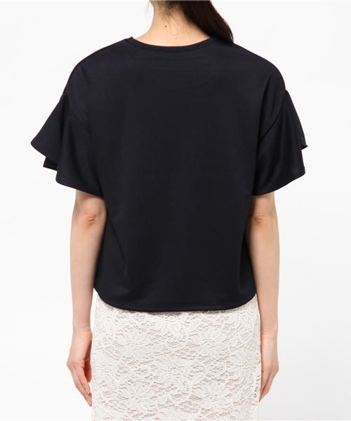 SENSE OF PLACE by URBAN RESEARCH(センスオブプレイスバイアーバンリサーチ)の「フレアスリーブTシャツ(Tシャツ/カットソー・レディース・ホワイト/ブラック/ブルー/ネイビー・FREE)」の14枚目の写真