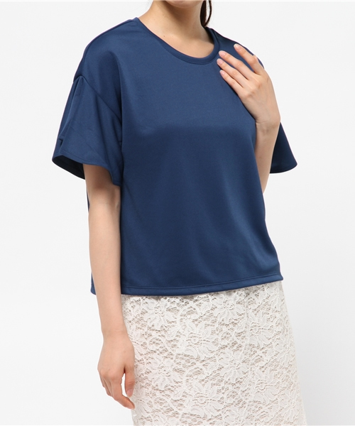 SENSE OF PLACE by URBAN RESEARCH(センスオブプレイスバイアーバンリサーチ)の「フレアスリーブTシャツ(Tシャツ/カットソー・レディース・ホワイト/ブラック/ブルー/ネイビー・FREE)」の9枚目の写真