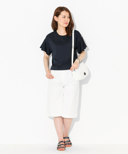 SENSE OF PLACE by URBAN RESEARCH(センスオブプレイスバイアーバンリサーチ)の「フレアスリーブTシャツ(Tシャツ/カットソー・レディース・ホワイト/ブラック/ブルー/ネイビー・FREE)」の6枚目の写真