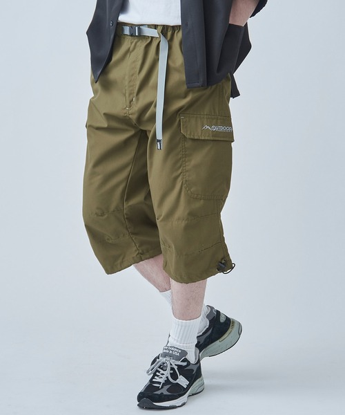 OUTDOOR PRODUCTS（アウトドアプロダクツ）の「【OUTDOOR PRODUCTS】TCウェザークライミングカーゴ７分丈 080850（カーゴパンツ・メンズ・カーキ/ダークブラウン/ブラック/ベージュ/ダークグレー/ブルー/オリーブ・L/LL/M）」の5枚目の写真