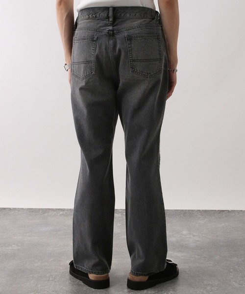 RAGEBLUE（レイジブルー）の「センターフリンジ/デニムフレアパンツ（デニムパンツ・メンズ・ブルー/ダークグレー・MEDIUM/LARGE）」の10枚目の写真