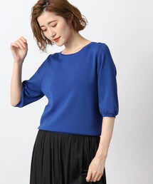 grove | 【夏に嬉しい優秀ニット】やわらかドライタッチニットパフ袖(ニット/セーター)