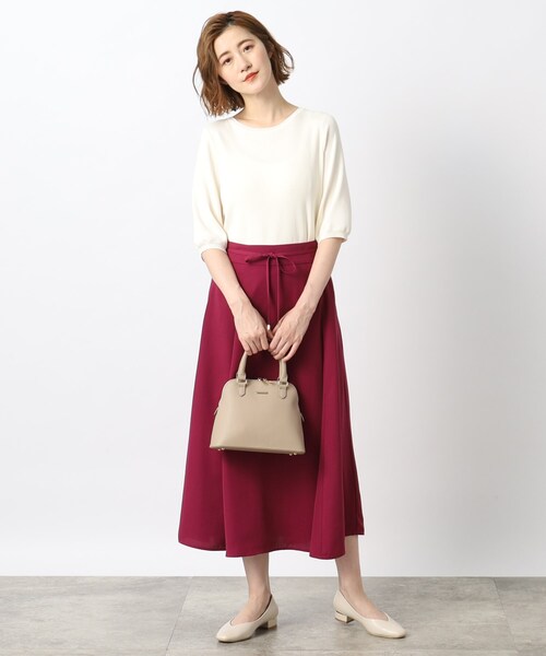 grove(グローブ)の「◆気取らず着れてキレイが叶う!やわらかドライタッチニットパフ袖(ニット/セーター・レディース・ブルー/オフホワイト/ブラック/ホワイト系5/ブラウン系・02/03/01/05/04)」の20枚目の写真