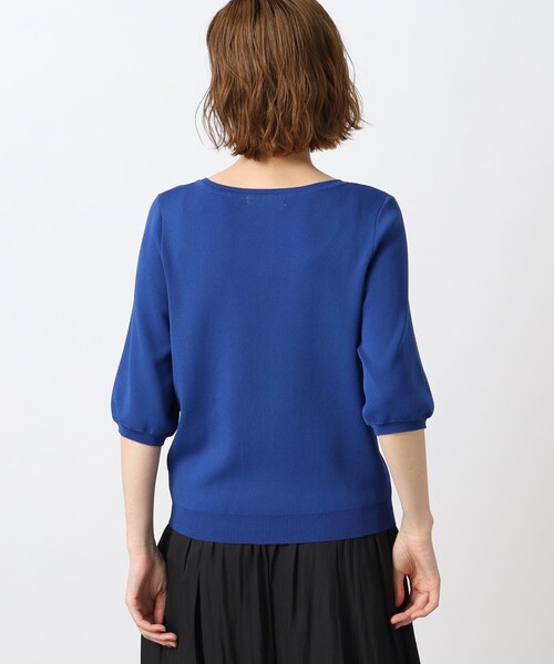 grove(グローブ)の「◆気取らず着れてキレイが叶う!やわらかドライタッチニットパフ袖(ニット/セーター・レディース・ブルー/オフホワイト/ブラック/ホワイト系5/ブラウン系・02/03/01/05/04)」の17枚目の写真