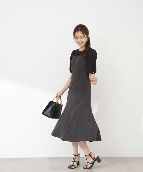 PROPORTION BODY DRESSING(プロポーションボディドレッシング)の「チェックドッキングワンピース / 1213240806(ワンピース・レディース・ブラウン/ダークグレー・X-SMALL/SMALL/MEDIUM)」の11枚目の写真