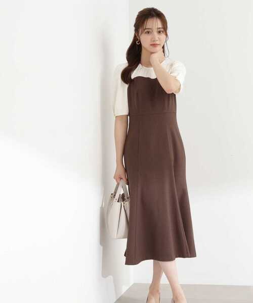 PROPORTION BODY DRESSING(プロポーションボディドレッシング)の「チェックドッキングワンピース / 1213240806(ワンピース・レディース・ブラウン/ダークグレー・X-SMALL/SMALL/MEDIUM)」の12枚目の写真
