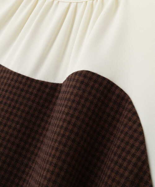 PROPORTION BODY DRESSING(プロポーションボディドレッシング)の「チェックドッキングワンピース / 1213240806(ワンピース・レディース・ブラウン/ダークグレー・X-SMALL/SMALL/MEDIUM)」の13枚目の写真