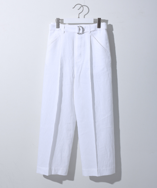 STUDIOUS(ステュディオス)の「ピンタックセミワイドパンツ(その他パンツ・レディース・ホワイト/ブルー・0/1)」の14枚目の写真
