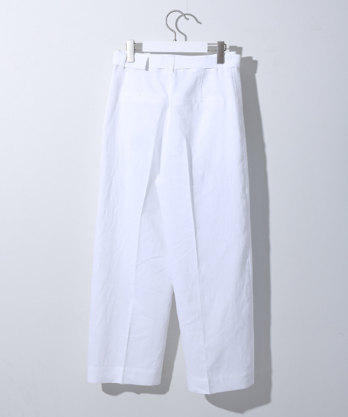 STUDIOUS(ステュディオス)の「ピンタックセミワイドパンツ(その他パンツ・レディース・ホワイト/ブルー・0/1)」の15枚目の写真
