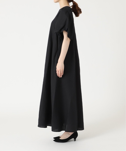 JOURNAL STANDARD(ジャーナルスタンダード)の「《追加2》リネンパフスリーブマキシワンピース(ワンピース・レディース・ブラック/ベージュ/アーミー・38/36)」の16枚目の写真