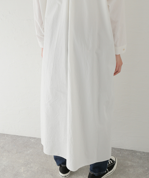 journalstandardluxe オフホワイトワンピース セール】オーガニックコットン ドロップワンピース（Tシャツ