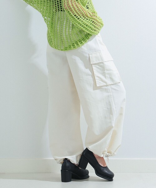 Ray BEAMS（レイビームス）の「ワイド カーゴ パンツ（カーゴパンツ・レディース・ピンク/オフホワイト/ブラック・0/1）」の13枚目の写真