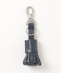 hobo レザー タッセル キーホルダー キーリング ブラック HOBO / COW LEATHER TASSEL KEY RING & BRASS U-LOCK KEY RING
