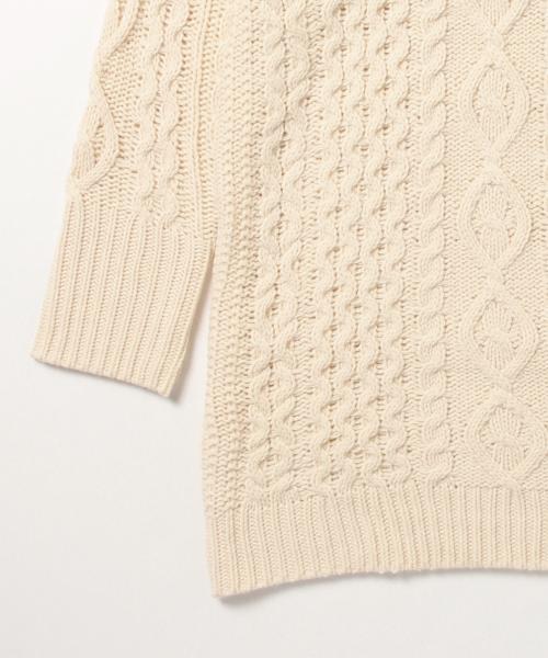 CAROLINA GLASER（カロリナ グレイサー）の「CAROLINA GLASER / ボアニット ワンピース（ワンピース・レディース・クリーム/ネイビー・ONE SIZE）」の22枚目の写真