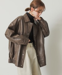 SENSE OF PLACE by URBAN RESEARCH | レザーライクルーズジャケット(ライダースジャケット)