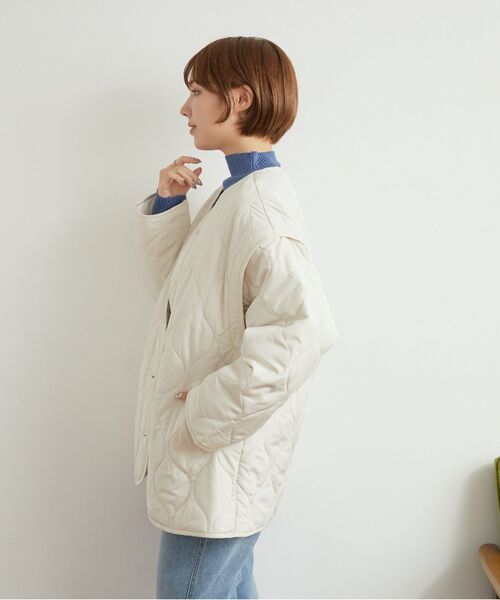 RETRO GIRL(レトロガール)の「2wayキルティングJK(その他アウター・レディース・ブラック/ホワイト系その他/ナチュラル/グリーン・FREE)」の6枚目の写真