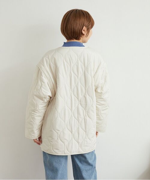 RETRO GIRL(レトロガール)の「2wayキルティングJK(その他アウター・レディース・ブラック/ホワイト系その他/ナチュラル/グリーン・FREE)」の7枚目の写真