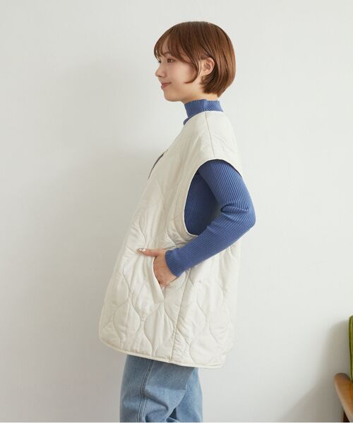 RETRO GIRL(レトロガール)の「2wayキルティングJK(その他アウター・レディース・ブラック/ホワイト系その他/ナチュラル/グリーン・FREE)」の9枚目の写真