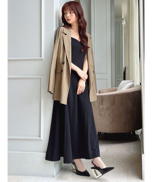 RESEXXY（リゼクシー）の「ポンチフレアキャミワンピース（ワンピース・レディース・その他1/ブラック・FREE）」の12枚目の写真