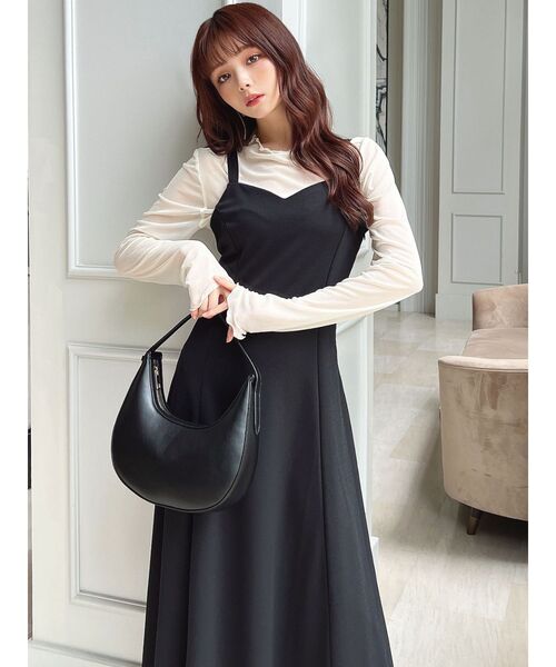 RESEXXY（リゼクシー）の「ポンチフレアキャミワンピース（ワンピース・レディース・その他1/ブラック・FREE）」の13枚目の写真