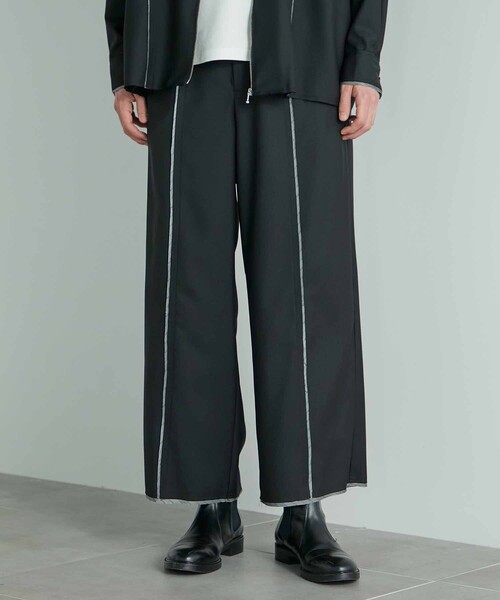 オムプリッセ　センターラインパンツ カットオフセンターラインパンツ