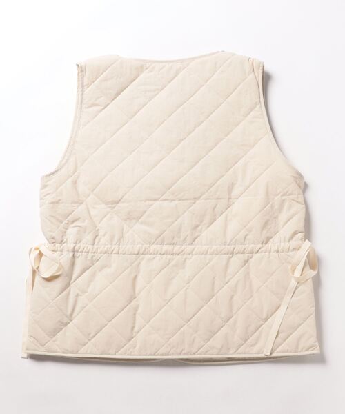 flower（フラワー）の「キルティングリボンベスト2（ベスト・レディース・アイボリー・FREE）」の20枚目の写真