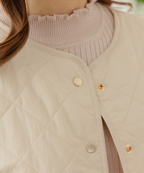 flower（フラワー）の「キルティングリボンベスト2（ベスト・レディース・アイボリー・FREE）」の6枚目の写真