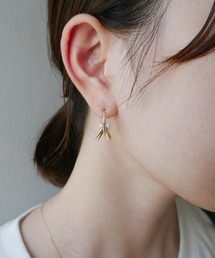 e.m.スタッズ×ジルコニアピアス片耳 e.m.スタッズ×ジルコニアピアス片耳