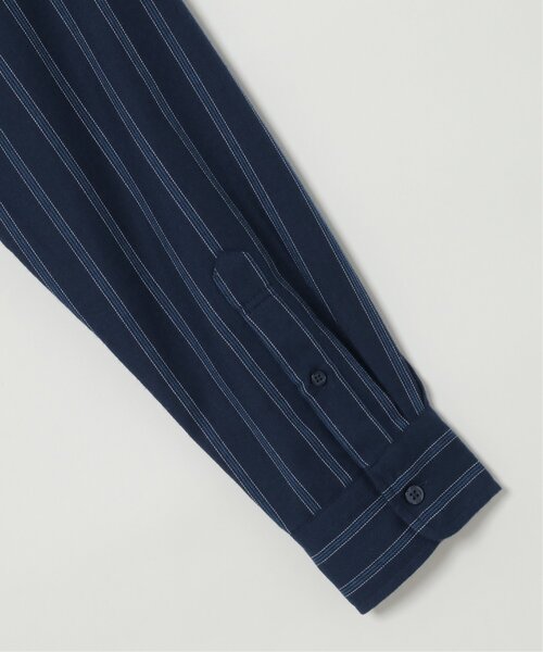 ikka（イッカ）の「イージーケアフランネルバンドカラー（シャツ/ブラウス・メンズ・ブルー/ブラック/グレー・M/S/L/XL）」の10枚目の写真