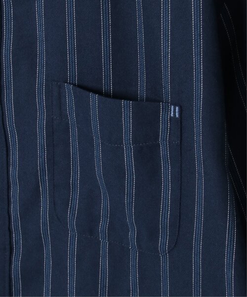 ikka（イッカ）の「イージーケアフランネルバンドカラー（シャツ/ブラウス・メンズ・ブルー/ブラック/グレー・M/S/L/XL）」の14枚目の写真