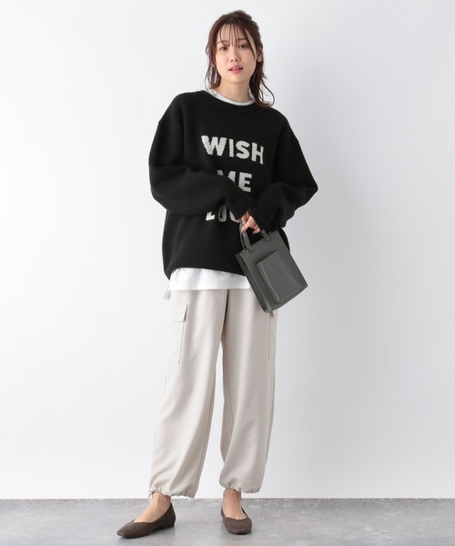 GLOBAL WORK（グローバルワーク）の「お手入れらくらく2WAYカーゴパンツ/969681（カーゴパンツ・レディース・オフホワイト/ダークグレー/カーキ・MEDIUM/LARGE）」の6枚目の写真