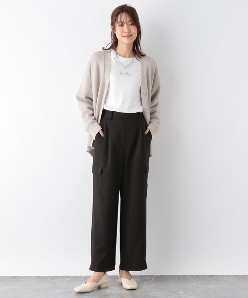 GLOBAL WORK（グローバルワーク）の「お手入れらくらく2WAYカーゴパンツ/969681（カーゴパンツ・レディース・オフホワイト/ダークグレー/カーキ・MEDIUM/LARGE）」の17枚目の写真