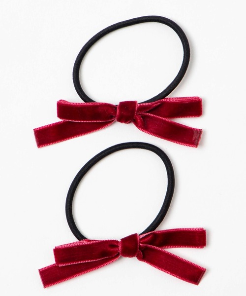 WEGO(ウィゴー)の「WEGO/【2点セット】リボンゴム(ヘアゴム・レディース・ブラック/ブラック系その他/ワイン/グレー/ホワイト/ベージュ/ライトグレー/ライトピンク・FREE)」の13枚目の写真