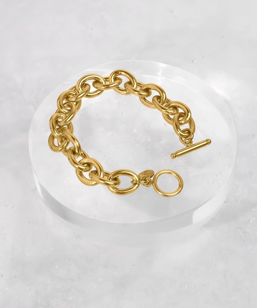 blackdia ocean（ブラックダイヤオーシャン）の「blackdia ocean オーバルチェーンマンテルブレスレット（ブレスレット・レディース・ゴールド/シルバー・FREE）」の2枚目の写真