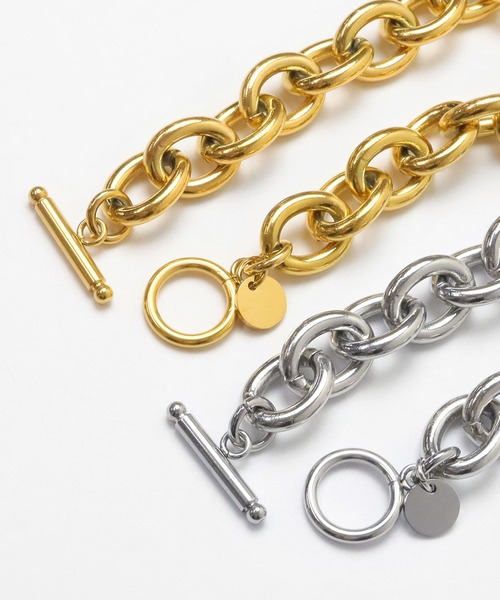 blackdia ocean（ブラックダイヤオーシャン）の「blackdia ocean オーバルチェーンマンテルブレスレット（ブレスレット・レディース・ゴールド/シルバー・FREE）」の4枚目の写真