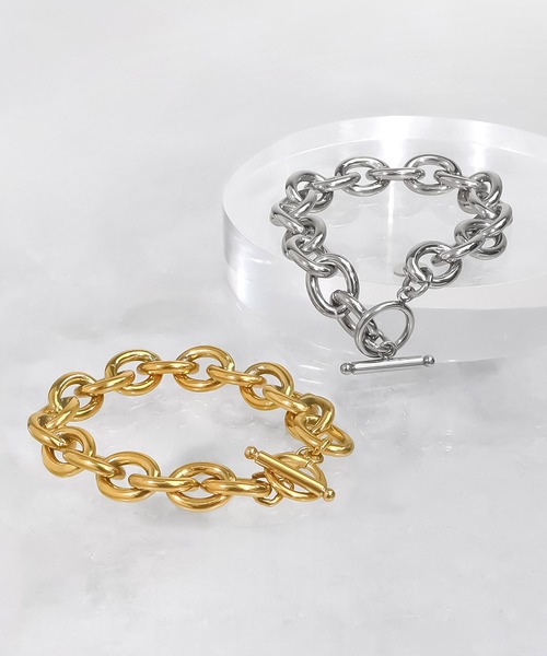 blackdia ocean（ブラックダイヤオーシャン）の「blackdia ocean オーバルチェーンマンテルブレスレット（ブレスレット・レディース・ゴールド/シルバー・FREE）」の10枚目の写真