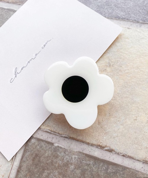 TONE SELECT GOODS（トーンセレクトグッズ）の「Liaa/デザインスマホグリップ　A2159（スマホグッズ・レディース・イエロー系その他/ホワイト系その他/パープル系その他・FREE）」の6枚目の写真