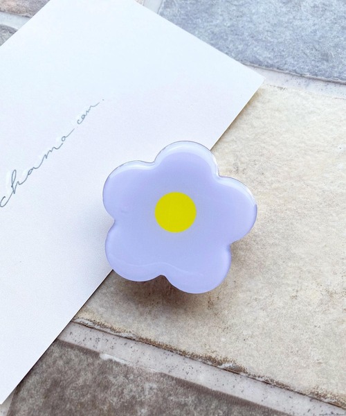 TONE SELECT GOODS（トーンセレクトグッズ）の「Liaa/デザインスマホグリップ　A2159（スマホグッズ・レディース・イエロー系その他/ホワイト系その他/パープル系その他・FREE）」の8枚目の写真