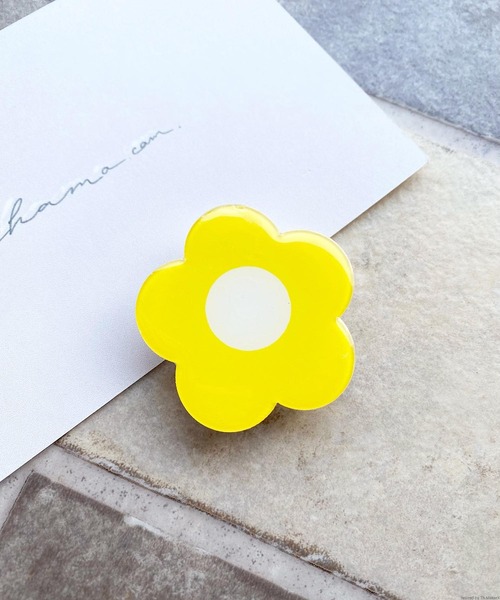 TONE SELECT GOODS（トーンセレクトグッズ）の「Liaa/デザインスマホグリップ　A2159（スマホグッズ・レディース・イエロー系その他/ホワイト系その他/パープル系その他・FREE）」の7枚目の写真