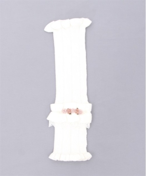 axes femme(アクシーズファム)の「巻薔薇ニットアームウォーマー(アームカバー・レディース・ブラック/キナリ/ピンク・FREE)」の6枚目の写真