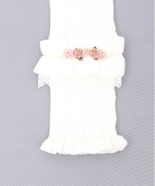 axes femme(アクシーズファム)の「巻薔薇ニットアームウォーマー(アームカバー・レディース・ブラック/キナリ/ピンク・FREE)」の9枚目の写真