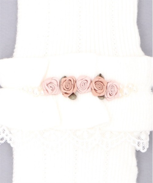 axes femme(アクシーズファム)の「巻薔薇ニットアームウォーマー(アームカバー・レディース・ブラック/キナリ/ピンク・FREE)」の10枚目の写真