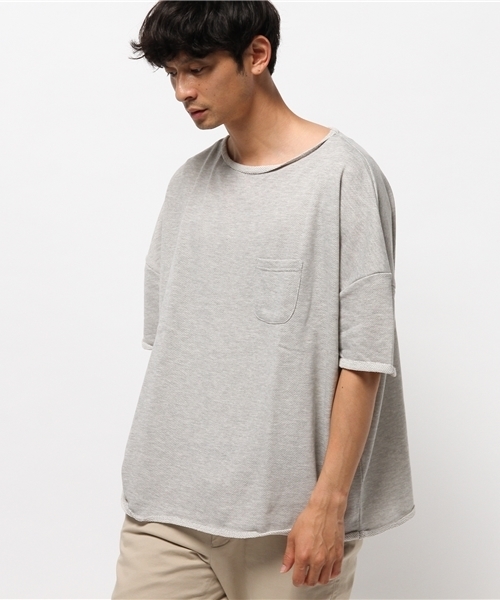 WHO'S WHO gallery（フーズフーギャラリー）の「POPガーゼ裏毛ボートネック（Tシャツ/カットソー・メンズ・ホワイト/グレー/ネイビー・LARGE/MEDIUM）」の2枚目の写真