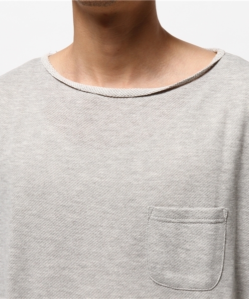 WHO'S WHO gallery（フーズフーギャラリー）の「POPガーゼ裏毛ボートネック（Tシャツ/カットソー・メンズ・ホワイト/グレー/ネイビー・LARGE/MEDIUM）」の4枚目の写真